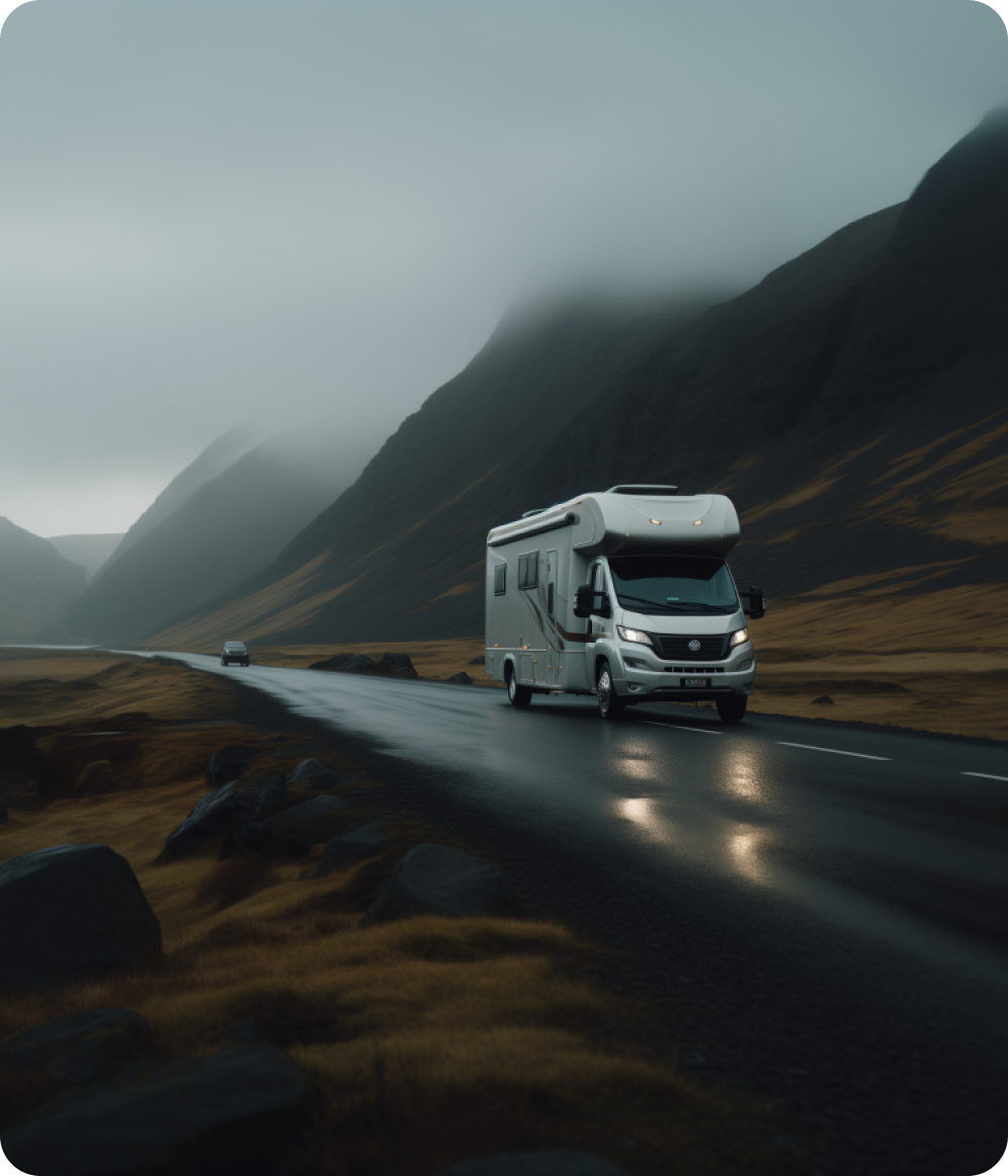Motorhome in Iceland